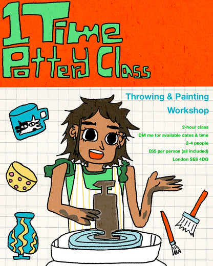1 Time Pottery Class
