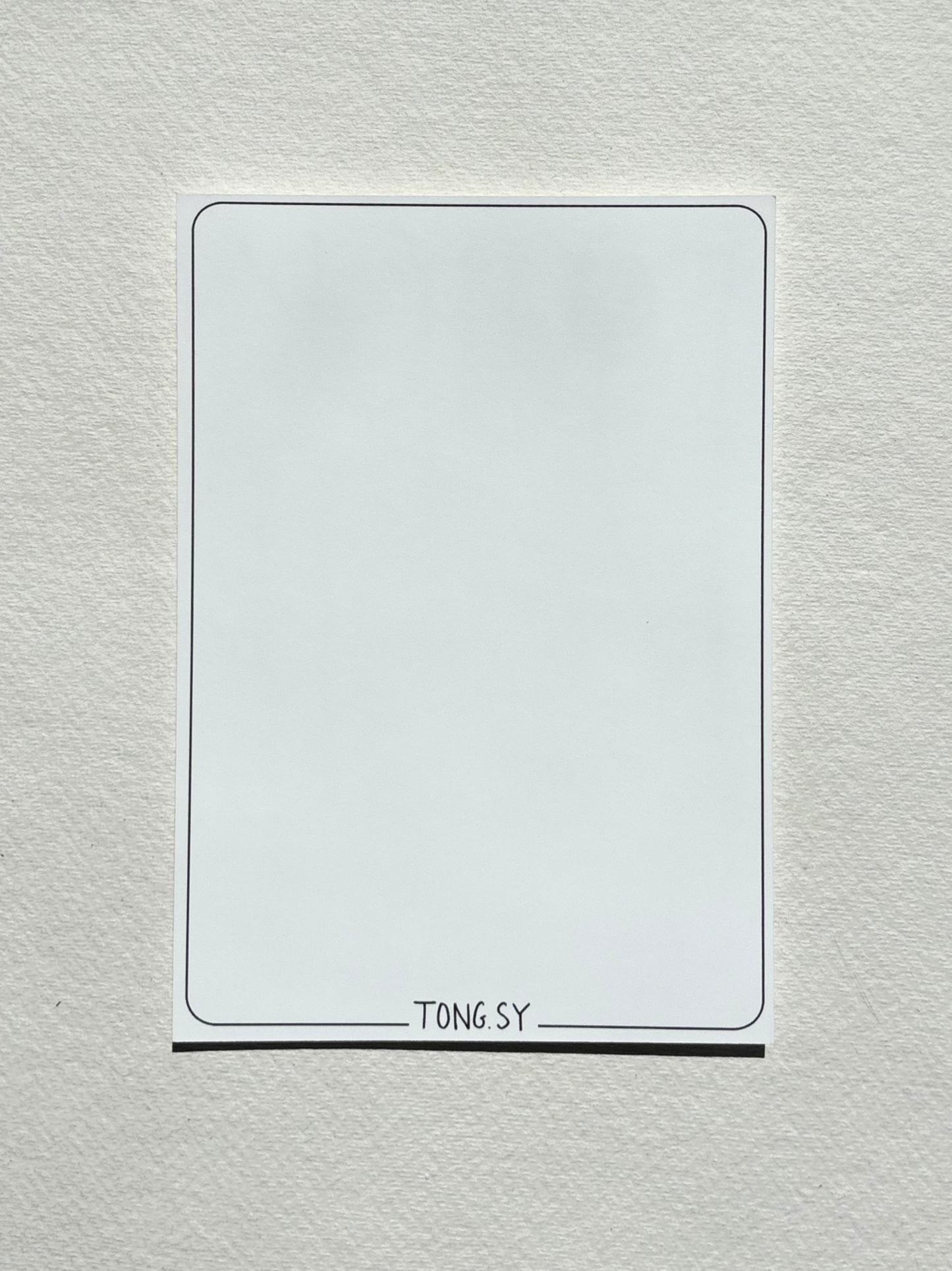 Back of a postcard