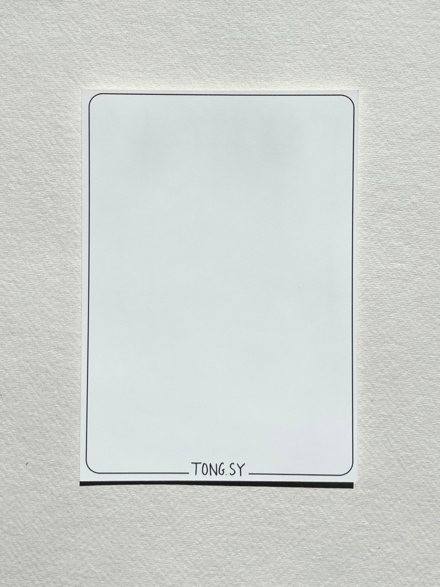 Back of a postcard